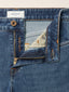 Kate Crop Straight 5 Pocket Jeans in Medium Blue Cotton and Lyocell Comfort Denim | Jacob Cohën | Details 4