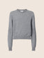 Crewneck Sweater in Light Grey Melange Cashmere | Jacob Cohën