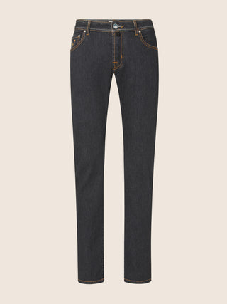 Nick Slim 5 Pocket Jeans in Black Stretch Denim