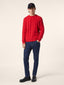 Scott Slim Cropped 5 Pocket Jeans in Dark Blue Super Stretch Denim with Stone Rinse Wash | Jacob Cohën | Details 3