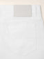 Pantalone 5 tasche Bard regular-slim in velluto a coste sottili stretch bianco | Jacob Cohën | Details 4