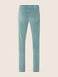Nick Slim 5 Pocket Pants in Turquoise Cotton and Lyocell Stretch Corduroy | Jacob Cohën | Details 3