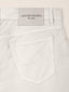 Bard Regular-Slim 5 Pocket Pants in White Cotton Stretch Satin | Jacob Cohën