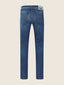 Bard Regular-Slim 5 Pocket Jeans in Medium Blue Super Stretch Denim | Jacob Cohën | Details 3
