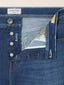 Bard Regular-Slim 5 Pocket Jeans in Medium Blue Super Stretch Denim | Jacob Cohën | Details 4
