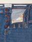 Bard Regular-Slim 5 Pocket Jeans in Medium Blue Super Stretch Denim | Jacob Cohën | Details 4