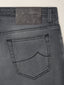 Bard Regular-Slim 5 Pocket Jeans in Black Sprayed Super Stretch Denim | Jacob Cohën