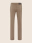 Bard Regular-Slim 5 Pocket Pants in Khaki Cotton Stretch Gabardine | Jacob Cohën | Details 3