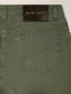 Bard Regular-Slim 5 Pocket Pants in Green Cotton Stretch Gabardine | Jacob Cohën