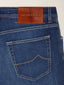 Bard Regular-Slim 5 Pocket Jeans in Medium Blue Super Stretch Denim | Jacob Cohën