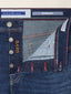Bard Regular-Slim 5 Pocket Jeans in Medium Blue Super Stretch Denim | Jacob Cohën | Details 4