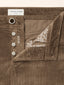 Nick Slim 5 Pocket Pants in Nut-Brown Cotton and Modal Stretch Corduroy | Jacob Cohën | Details 4