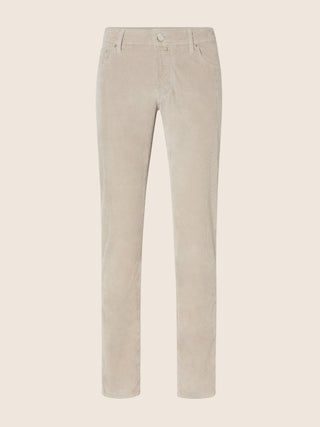 Nick Slim 5 Pocket Pants in Almond Cotton and Modal Stretch Corduroy