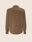 Chemise à poches en velours côtelé de coton couleur noisette | Jacob Cohën