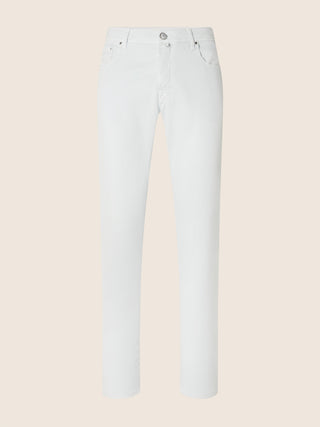 Bard Regular-Slim 5 Pocket Pants in Opaline Cotton and Lyocell Stretch Twill