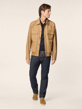 Cotton and Nylon Bomber