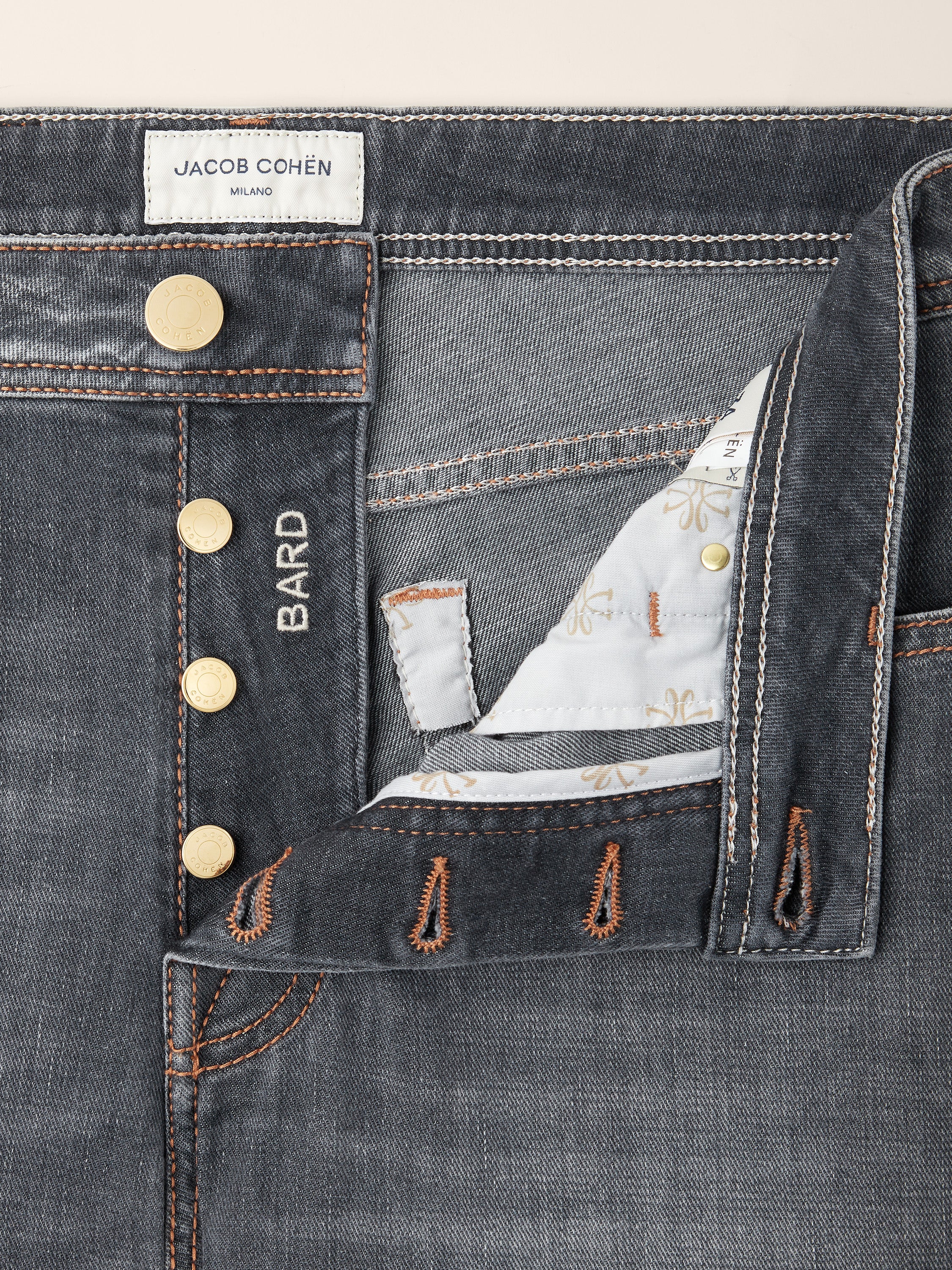 Bard Regular-Slim 5 Pocket Jeans in Black Super Stretch Denim with