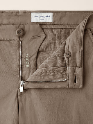 Bobby - Pants in Honeycomb Stretch Cotton