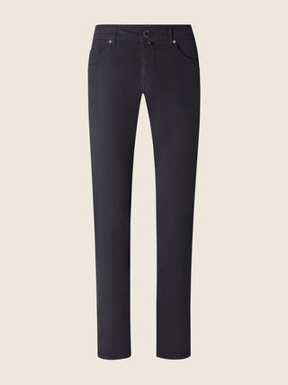 Nick Slim 5 Pocket Pants in Navy Blue Stretch Gabardine