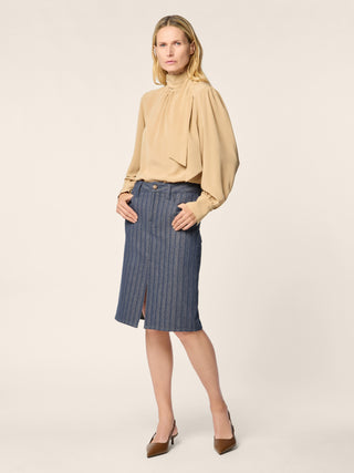 Herringbone Canvas Skirt