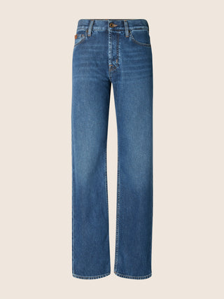 Clare Carrot Slim 5 Pocket Jeans in Light Black Super Stretch Denim with Vintage Wash