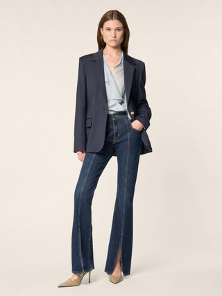 Stretch Wool Twill Blazer