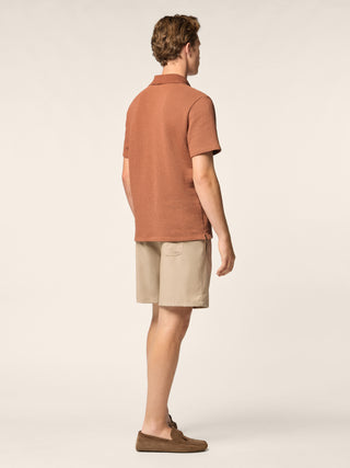 Poloshirt in Jersey aus Baumwoll-Seide