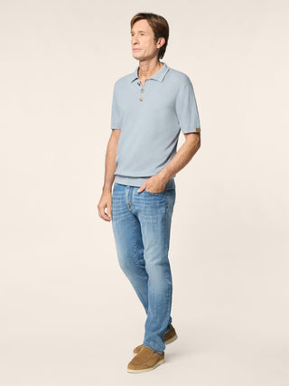Poloshirt aus gekämmter Baumwolle