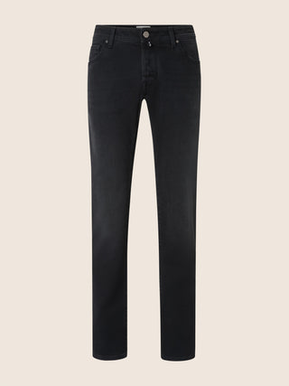 5-Pocket-Jeans Nick Slim aus schwarz Power Stretch Denim mit Vintage-Waschung