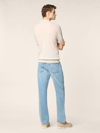 Poloshirt aus gekämmter Baumwolle