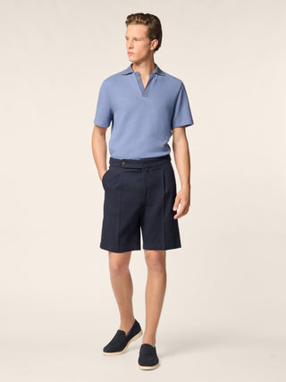 Ollie – Bermuda in wool Seersucker