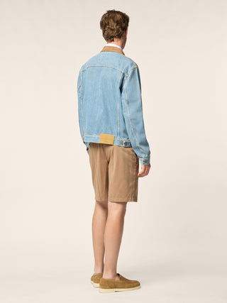 Giubbino in denim di cotone