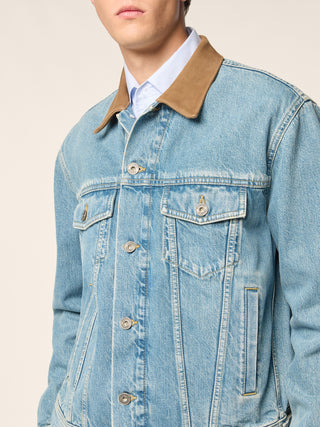 Giubbino in denim di cotone