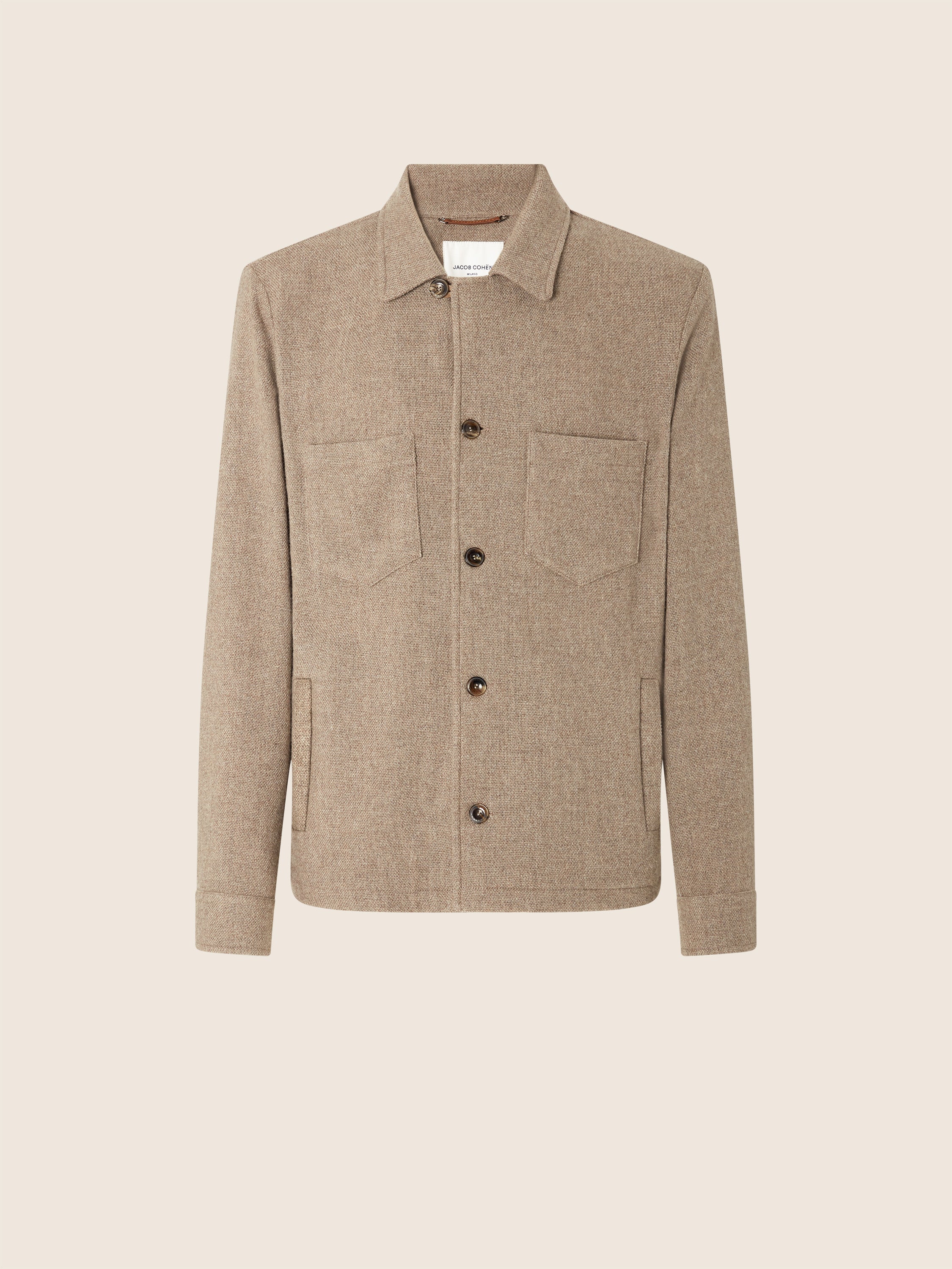 Overshirt in Dove Grey Cashmere Loro Piana | Jacob Cohën