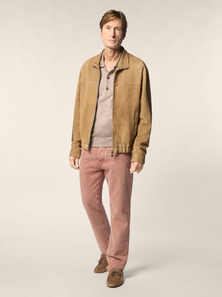 Zipped Jacket in Lambskin