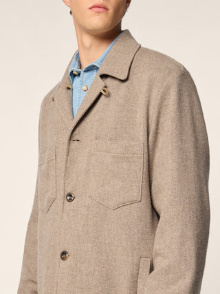 Cashmere Canvas Overshirt
