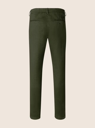 Gray – Pantaloni in gabardina stretch cotone-lino