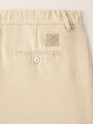 Gray – Pantaloni in gabardina stretch cotone-lino