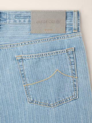 Sean – Jeans in denim rigato