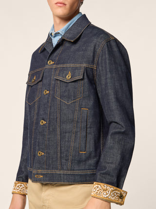 Giubbino in denim stretch