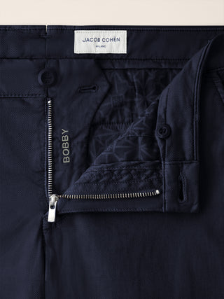 Bobby – Pantalon en coton stretch nid d’abeille