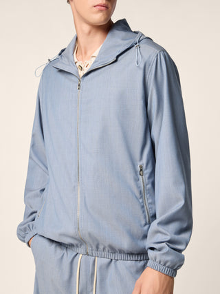 Wool and Nylon Ripstop Jacket