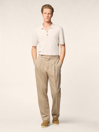 Oliver – Pantalon en batavia lin-laine