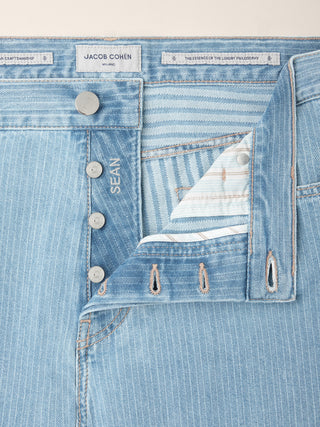 Sean – Jeans in denim rigato