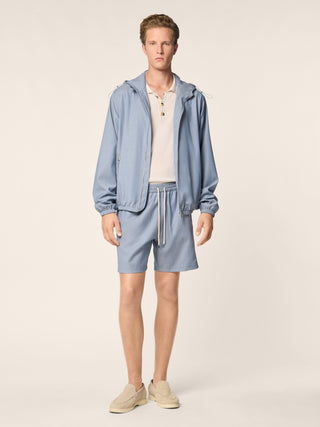 Wool and Ripstop Swim Shorts