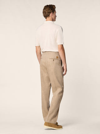 Oliver – Pantalon en batavia lin-laine