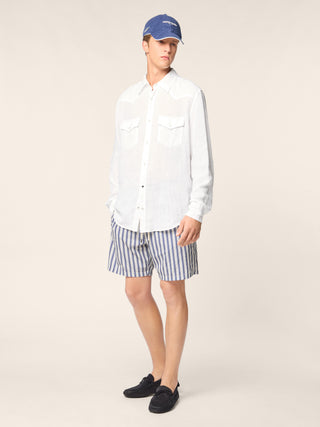 Westernhemd aus Leinen