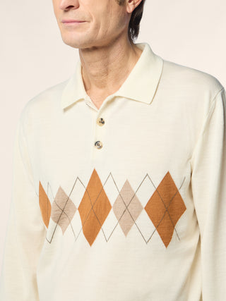 Wool Jacquard Polo