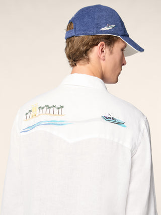 Westernhemd aus Leinen