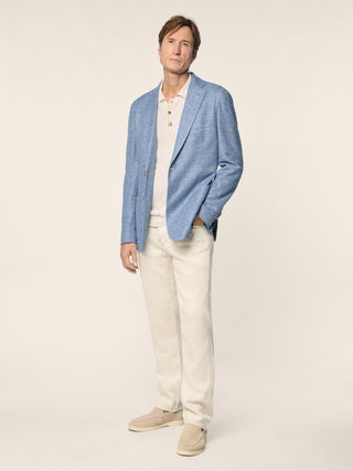 Blazer in jersey lino-cotone-seta